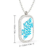 Charger l'image dans la galerie, Collier de diamants personnalisé avec prénom photo argent or