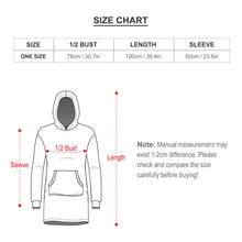 Charger l'image dans la galerie, Couverture portable pull couverture en peluche sweat à capuche pour femmes personnalisé avec photo motif texte (conception une image)