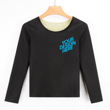Charger l'image dans la galerie, Sous-vêtement thermique femme sous-vêtement fonctionnel ensemble BR001 shirt pantalon personnalisé avec photo texte prénom