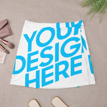 Charger l'image dans la galerie, Mini jupe / jupe courte grande taille chic élégante femme ALQ personnalisée avec motif photo logo texte (impression d’image unique)