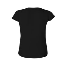 Charger l'image dans la galerie, T-shirt tee shirt en coton à manches courtes femme tendance personnalisé avec photo motif logo image texte (impression recto verso)