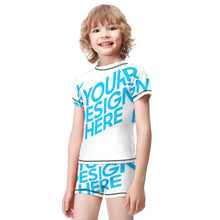 Charger l'image dans la galerie, Maillot de bain short manches courtes garçon BT002 personnalisé avec photo texte