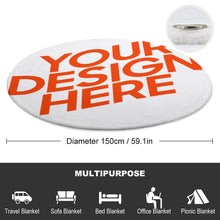 Charger l'image dans la galerie, Couverture ronde originale belle (simple / double face en option) personnalisée avec image logo motif texte