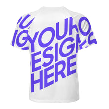 Charger l'image dans la galerie, T-shirt tee shirt Polo Reglan homme manches courtes DT36 à trois boutons personnalisé avec photo texte motif (conception une image)