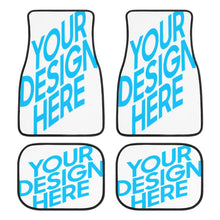 Charger l'image dans la galerie, Tapis de voiture étanche personnalisés en 3D avec photo logo texte ensemble de 4 pièces