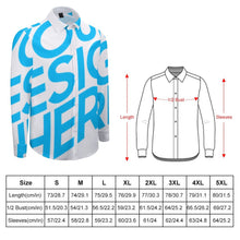 Charger l'image dans la galerie, Chemise à manches longues Homme Originale Grande taille 3M38 personnalisée avec texte photo logo motif (Impression d'image unique)