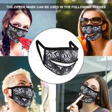 Charger l'image dans la galerie, Masque avec une fermeture éclair JJ0521165 impression personnalisé avec photo logo motif texte
