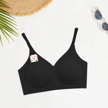 Charger l'image dans la galerie, Soutien-gorge push up brassière échancrée sans coutures active micro-stretch lounge pour femme WH022 personnalisé avec motif texte photo (impression en haut à droite)