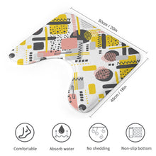 Charger l'image dans la galerie, Tapis de sol pour salle de bain en forme de U personnalisé avec photo logo texte motif