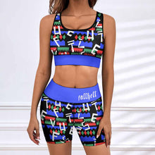 Charger l'image dans la galerie, Ensemble top et short / Tenues de yoga sans manches pour femme ABTZ personnalisé avec photo logo texte motif