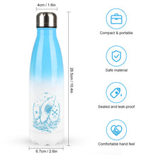 Charger l'image dans la galerie, Gourde en acier inoxydable / Bouteille d'eau en cola personnalisé avec votre photo logo prénom