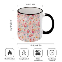 Charger l'image dans la galerie, Mug / Tasse en céramique avec poignée noir personnalisé avec photo logo texte motif