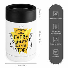 Charger l'image dans la galerie, Refroidisseur de canettes acier inoxydable personnalisée avec texte prénom logo photo