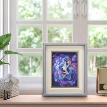 Charger l'image dans la galerie, Cadre photo en bois Naturel (version verticale) personnalisé avec photo logo texte motif