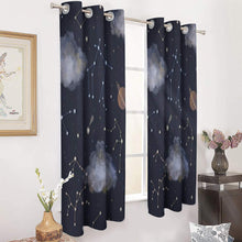 Charger l'image dans la galerie, Rideau perforé en tissu (deux pièces sont identiques) personnalisé avec photo logo texte motif