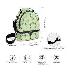 Charger l'image dans la galerie, Sac à repas / Sac double compartiment personnalisé avec photo logo texte motif (Impression d’image unique)
