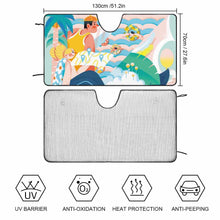 Charger l'image dans la galerie, Pare-soleil voiture de pare-brise personnalisé avec texte photo logo