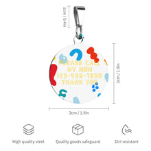 Charger l'image dans la galerie, Médaille pour chien acier inoxydable pour chien chat mascotte CW1501014 personnalisé avec impression complète plusieurs images avec texte motif logo photo