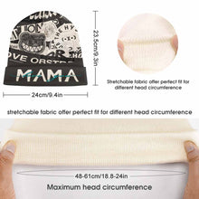 Charger l'image dans la galerie, Bonnet en tricot pour femme homme personnalisé avec photo prénom logo (conception une image)