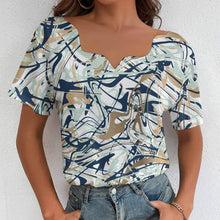 Charger l'image dans la galerie, Impression d'image unique T-shirt BBT manches courtes irreguliers personnalisé avec photo logo texte motif