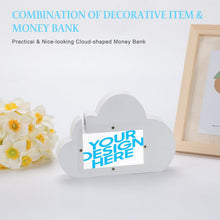Charger l'image dans la galerie, Tirelire en forme de nuage originale JJ0529024 impression personnalisée avec photo image texte logo
