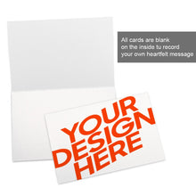 Charger l'image dans la galerie, Carte de voeux / Carte postale horizontale personnalisée avec photo texte logo motif