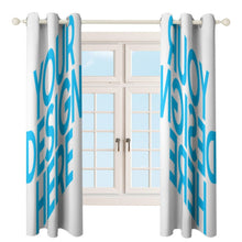 Charger l'image dans la galerie, Rideau perforé design en ligne (deux pièces symétriques) personnalisé avec photo image logo motif texte