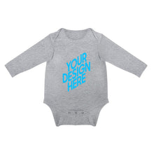 Charger l'image dans la galerie, Impression d’image unique Combinaison Barboteuse à Manche longue bébé YT1202001 personnalisée avec photo logo motif texte