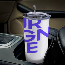 Charger l'image dans la galerie, Mug de voiture mug à café avec couvercle et paille en acier inoxydable 304 personnalisé avec photo texte prénom