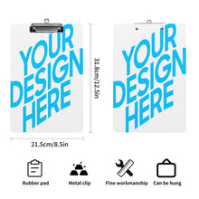 Charger l'image dans la galerie, Presse-papiers en acrylique A4 Papeterie Étanche Fichier Conseil Clip Dossier Attelle personnalisé avec photo logo texte motif