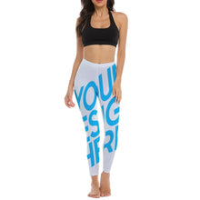 Charger l'image dans la galerie, Pantalon legging de yoga taille haute SY010 pour femme personnalisé avec photo image ou texte