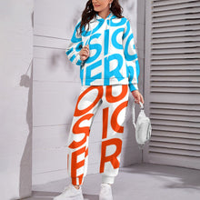 Charger l'image dans la galerie, Impression d’image unique pull ensemble sweat jogging Chic Tendance Grande taille femme 4T03 personnalisé avec motif photo logo texte