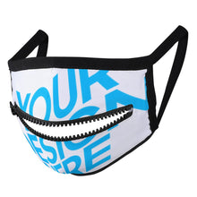 Charger l'image dans la galerie, Masque avec une fermeture éclair JJ0521165 impression personnalisé avec photo logo motif texte