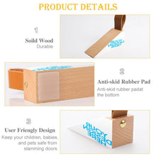 Charger l'image dans la galerie, Butée de porte en bois JJ0529019 impression personnalisé avec photo motif texte logo