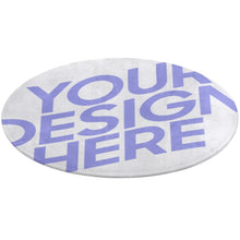 Charger l'image dans la galerie, Tapis de sol rond confortable pour la maison personnalisé avec motif photo logo texte