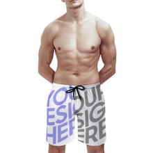Charger l'image dans la galerie, Homme short de bain / maillot de bain / short de plage à séchage rapide avec cordon de serrage D1P personnalisée avec photo texte (Impression Complète Multi-Image)