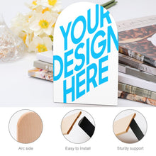 Charger l'image dans la galerie, Personnalisez le support de livre en bois de grande taille 2 pièces / paquet