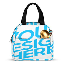Charger l'image dans la galerie, Sac à lunch étanche isolé portable de grande capacité personnalisé avec photo texte prénom (conception une image)