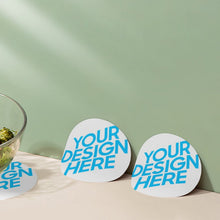 Charger l'image dans la galerie, Sous-verre silicone rond personnalisé avec photo image et texte