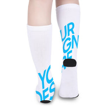 Charger l'image dans la galerie, Chaussettes longues hautes originales femme homme personnalisées avec photo motif texte
