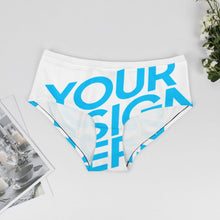Charger l'image dans la galerie, Culotte Slip de qualité confortable pour femmes B499 personnalisé avec photo texte motif logo (impression complète une image)