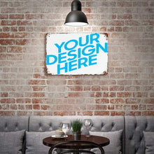 Charger l'image dans la galerie, Peinture personnalisée en feuille de fer avec rouille (Version horizontale)