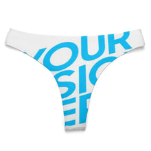 Charger l'image dans la galerie, Slip femme de qualité string femme NZ207 personnalisé avec photo motif logo texte (impression des multi-images)