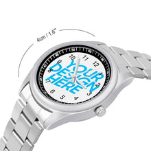 Charger l'image dans la galerie, Montre bracelet en acier personnalisée inoxydable avec photo texte