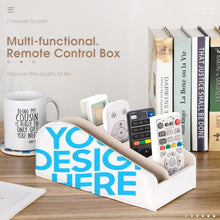 Charger l'image dans la galerie, Boîte de rangement télécommandée / papeterie d'organisateur de bureau multifonctions personnalisée avec photo motif logo texte