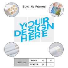 Charger l'image dans la galerie, Peinture suspendue Version verticale 1:2 GY0903215 Personnalisé (Conception de trois panneaux, une image)