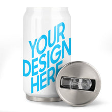 Charger l'image dans la galerie, Bouteille d'eau en Cola / Gobelet à paille personnalisé avec photo logo texte motif