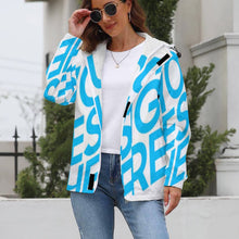 Charger l'image dans la galerie, Impression d’image unique Sweat à capuche/Veste Polaire grande taille Femme A681 personnalisé avec photo logo motif texte