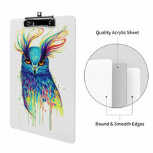 Charger l'image dans la galerie, Presse-papiers en acrylique A4 Papeterie Étanche Fichier Conseil Clip Dossier Attelle personnalisé avec photo logo texte motif