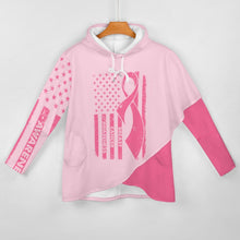 Charger l'image dans la galerie, Sweat pull à capuche long Sweatshirt Ourlet Irrégulier pour femme personnalisé avec photo logo texte motif (impression des multi-images)